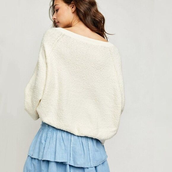 NWT Free People Women's - L - Found My Friend Pullover - Cream - Sweater… - Picture 2 of 12